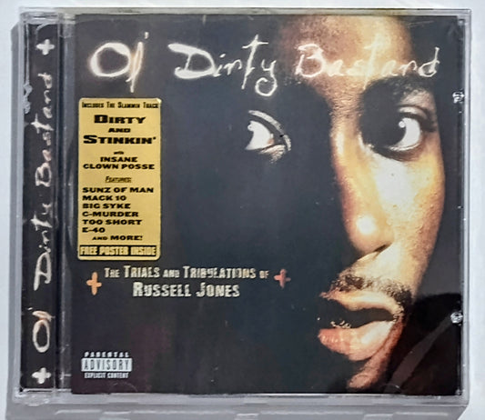 Ol’ Dirty Bastard - “The Trials And Tribulations Of Russell Jones” - COMPACT DISC NM/M (Sealed with hype sticker; crack on cover side of spine)