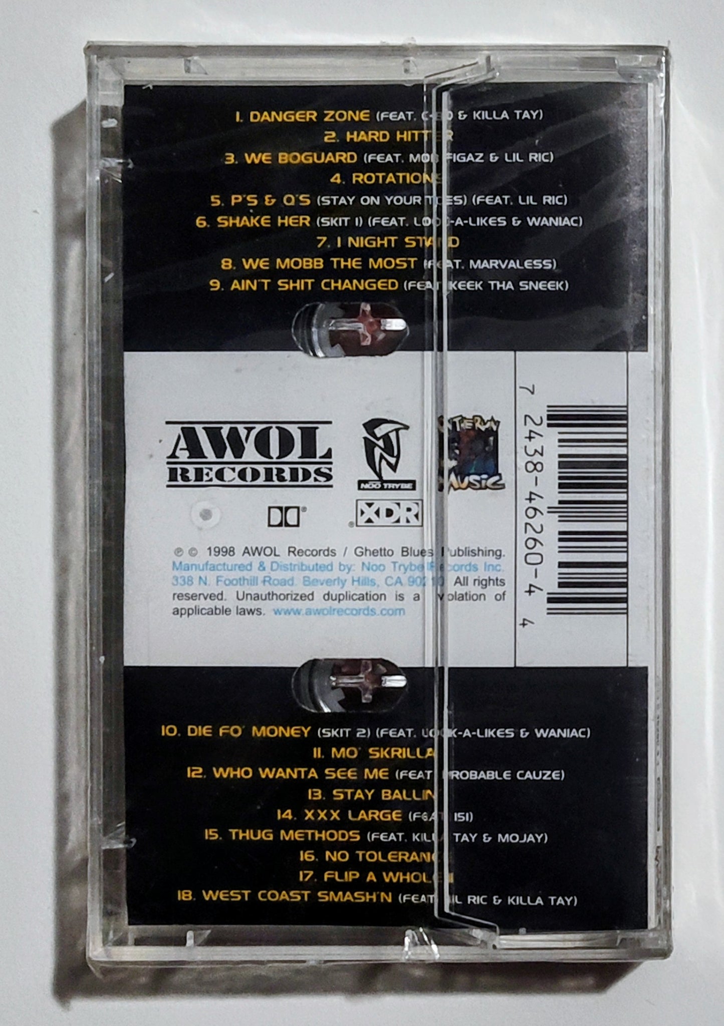 Laroo The Hard Hitter - "Fear No Fate" - CASSETTE TAPE M/M (Sealed)