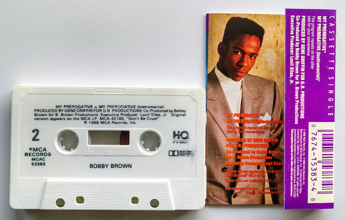 Bobby Brown - “My Prerogative” - CASSETTE TAPE (Single) VG/VG