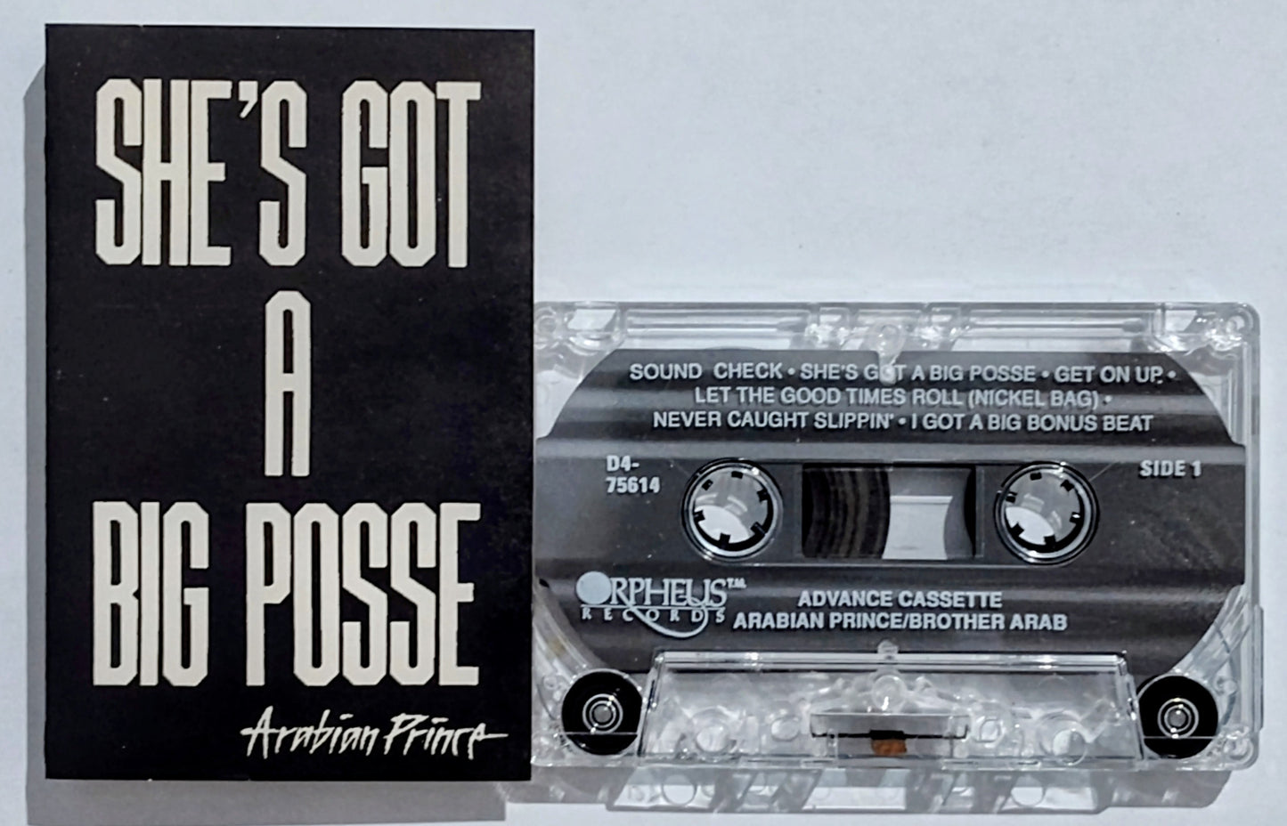 Arabian Prince - "Brother Arab” - CASSETTE TAPE (Promo Version) VG+/VG+ [Compton, CA]