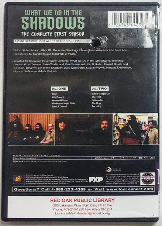What We Do In The Shadows (TV) Complete First Season DVD (Library Copy)