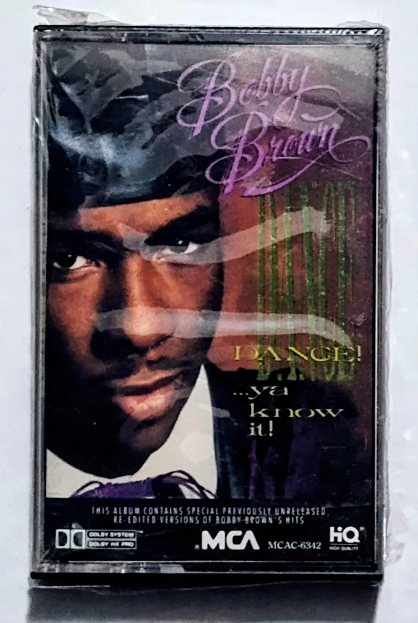 Bobby Brown - “Dance! …Ya Know It!” - CASSETTE TAPE NM/M (Sealed with hype sticker; hole in cellophane)