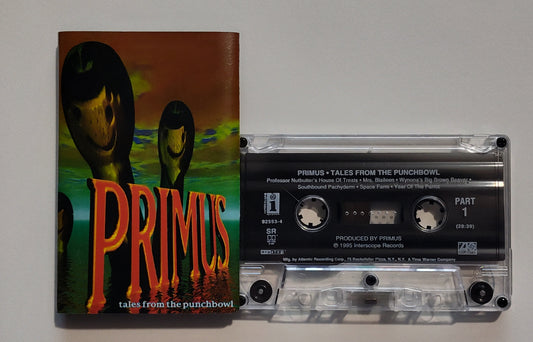 Primus - "Tales From The Punchbowl" - CASSETTE TAPE (SR; DIGalog; DOLBY HX PRO B NR) VG+/VG+