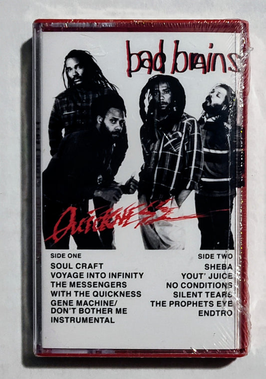 Bad Brains - "Quickness" - INDIE CASSETTE TAPE M/M (Sealed)