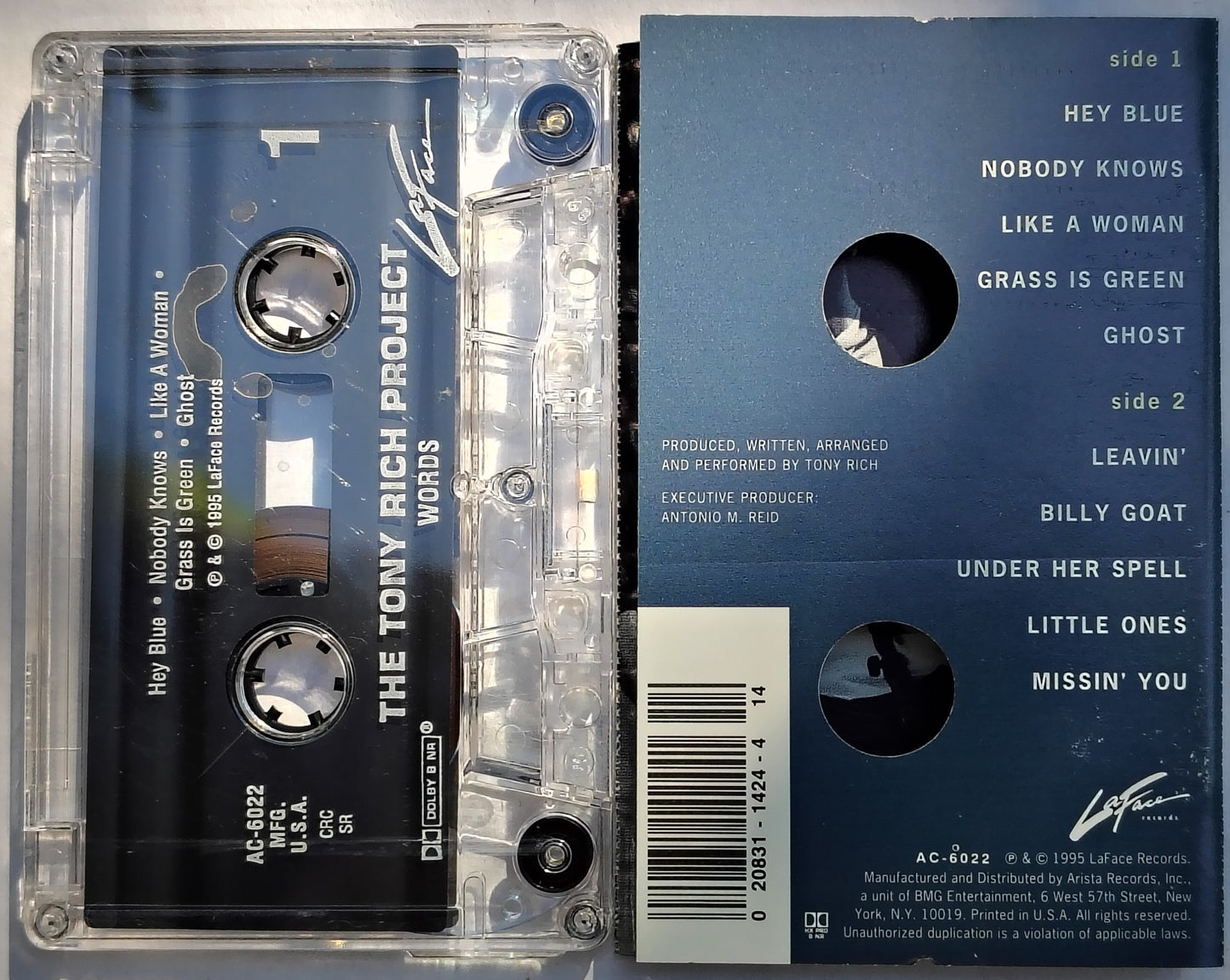 The Tony Rich Project - "Words" CASSETTE TAPE VG+/VG