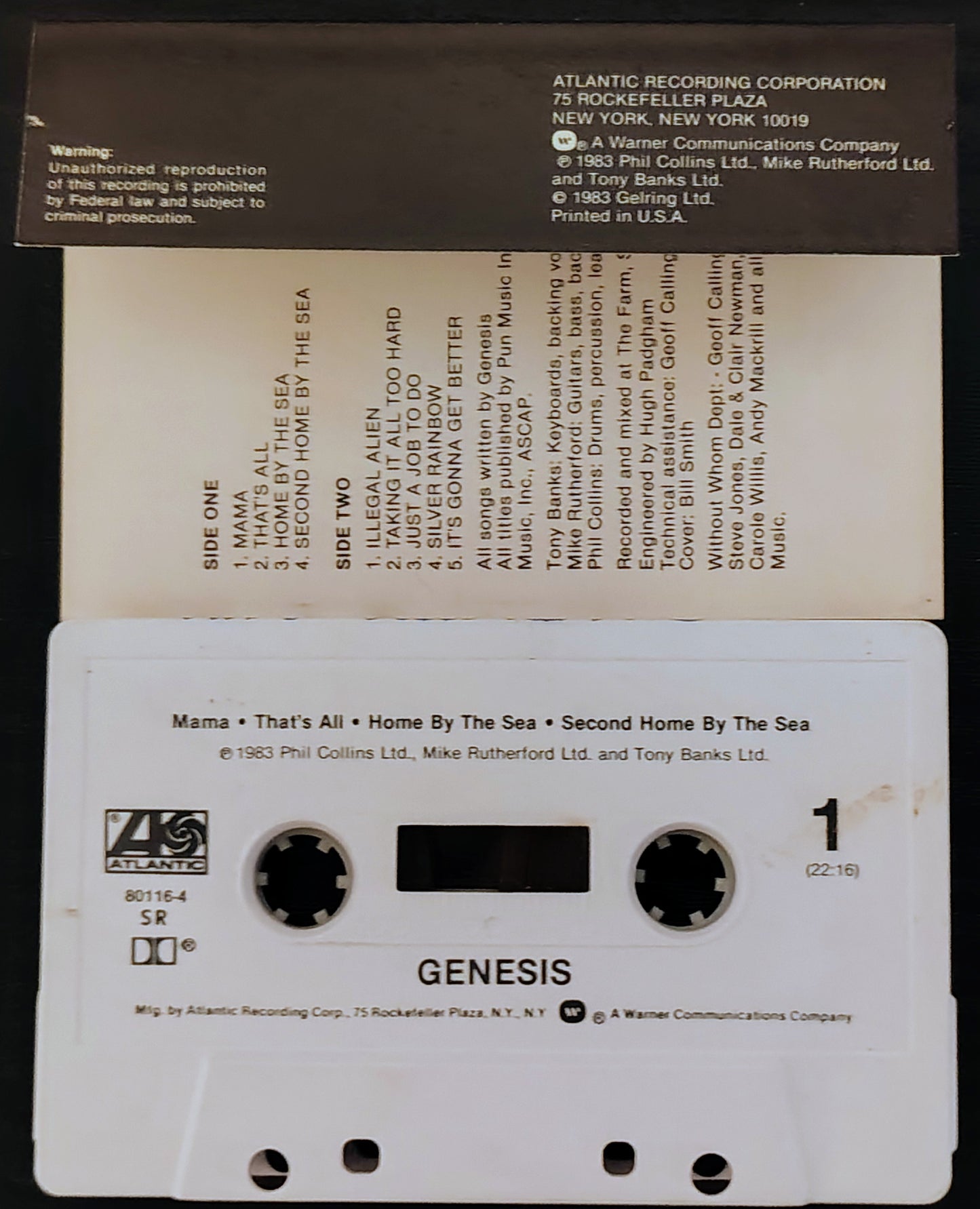 Genesis - “Genesis” - CASSETTE TAPE VG+/VG