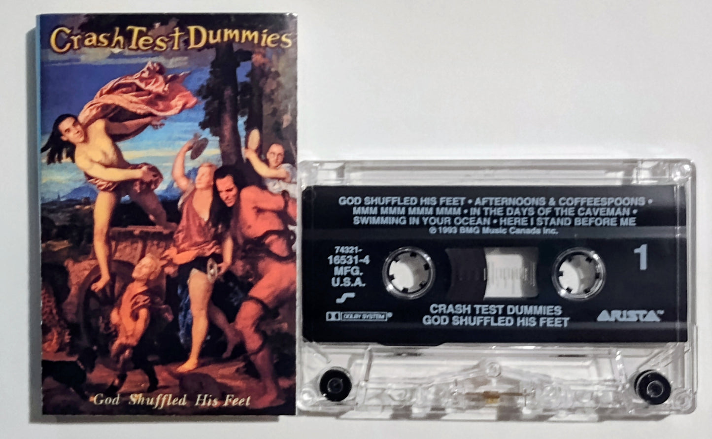 Crash Test Dummies - "God Shuffled His Feet" - CASSETTE TAPE VG+/VG+