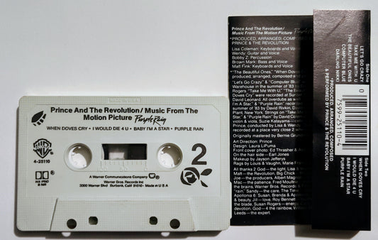 Prince - "Purple Rain" - CASSETTE TAPE (SR; DOLBY HX PRO B NR) VG+/VG+