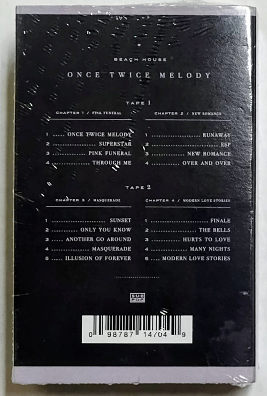 Beach House - "Once Twice Melody" - INDIE CASSETTE TAPE (2x; color unknown- looks like 2 clear shells.) M/M (Sealed)