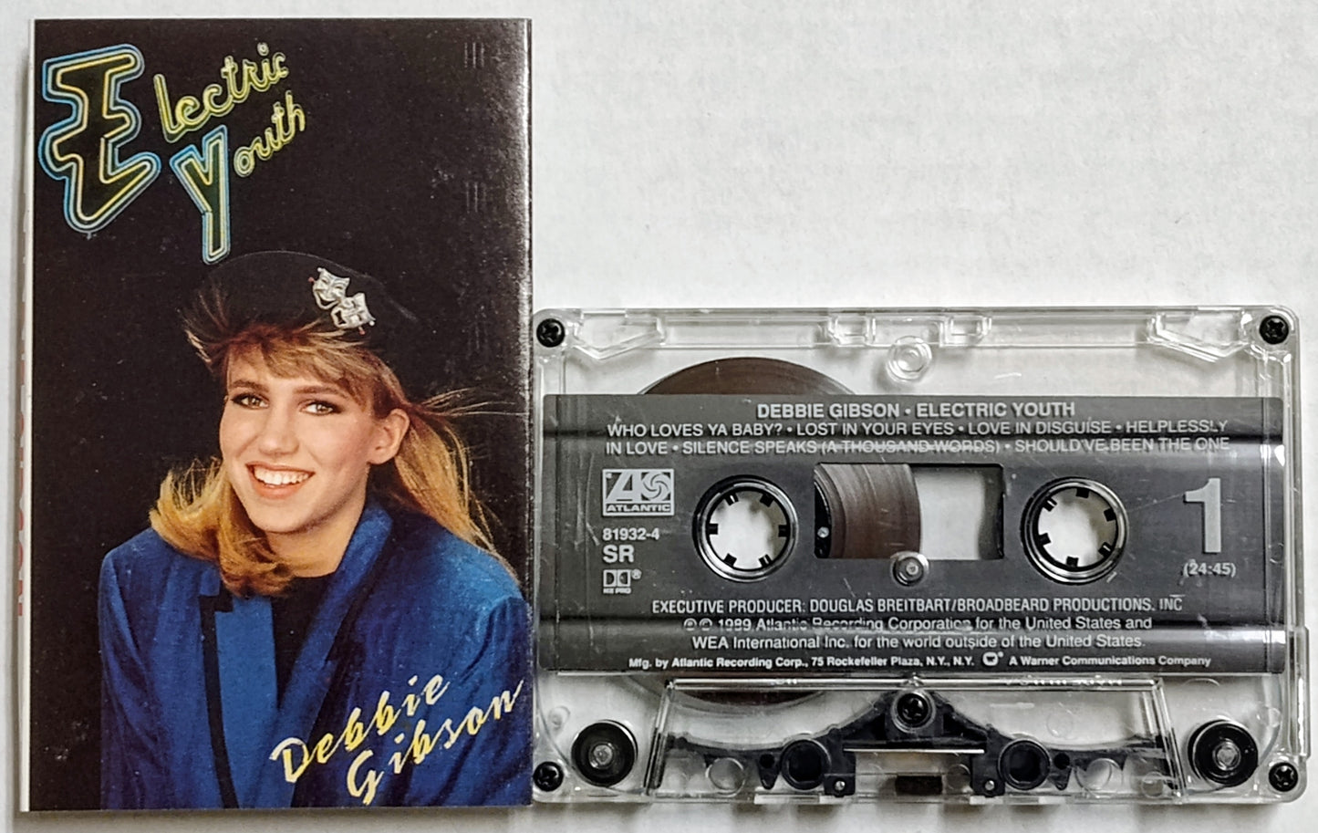 Debbie Gibson - “Electric Youth” - CASSETTE TAPE VG/VG+