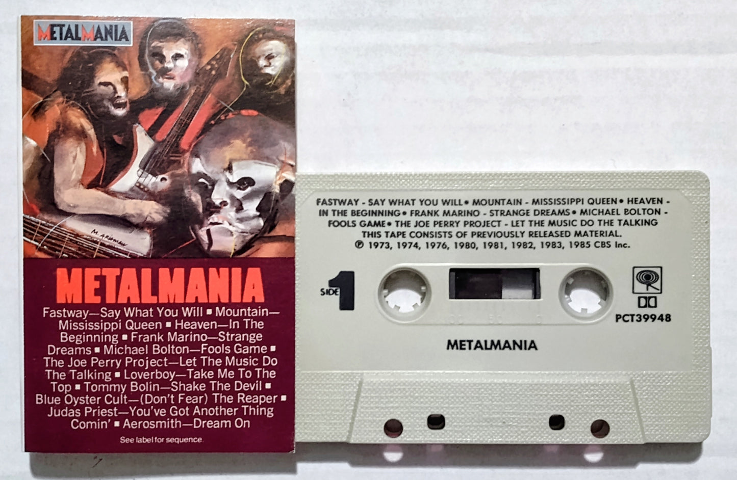 Various Artists - “Metalmania” - CASSETTE TAPE VG+/VG+