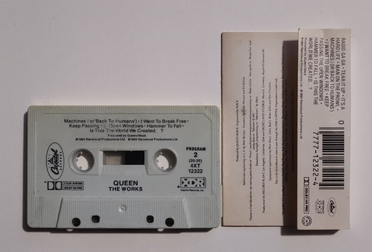 Queen - "The Works" - CASSETTE TAPE (DOLBY HX PRO; XDR) VG/VG