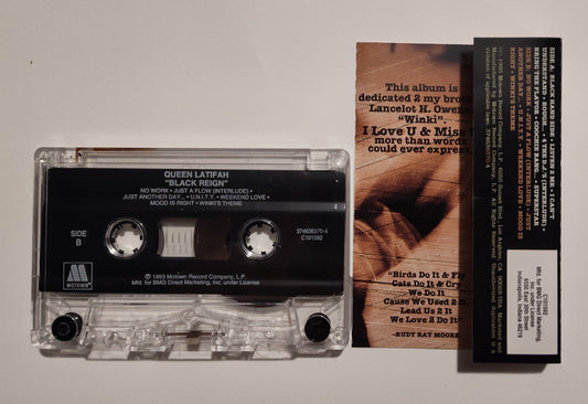Queen Latifah - "Black Reign" - CASSETTE TAPE (BMG Club) NM/NM