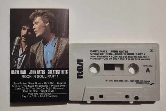Hall & Oates - "Greatest Hits: Rock 'N Soul Part 1" - CASSETTE TAPE (DOLBY) VG/VG+
