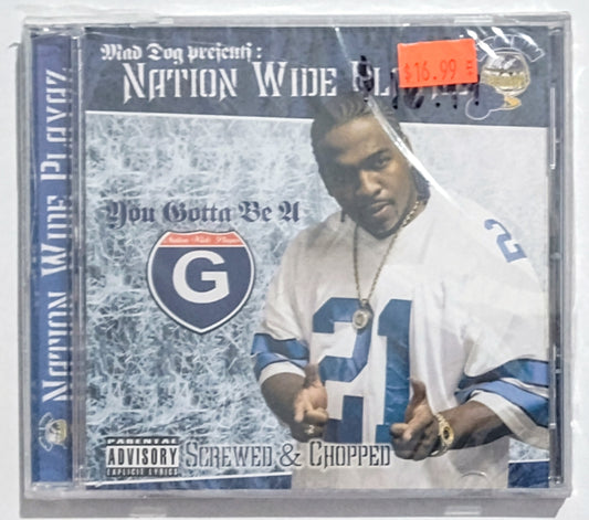 Mad Dog Presents Nation Wide Playaz - “You Gotta Be U - Screwed & Chopped” - COMPACT DISC VG/M (Sealed; broken cellophane; badly cracked case)