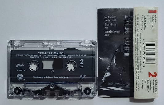 Violent Femmes - "3" - CASSETTE TAPE VG+/VG+