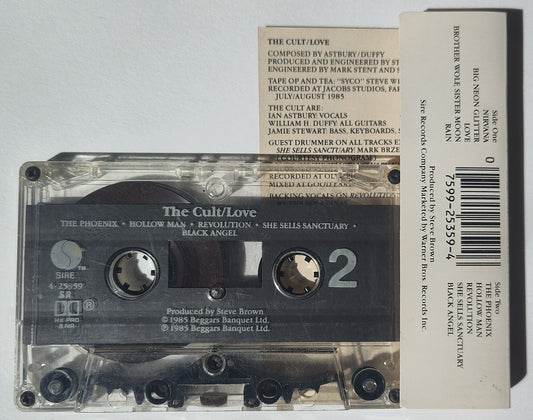 Cult, The - "Love" - CASSETTE TAPE (SR HX PRO B NR) VG/VG