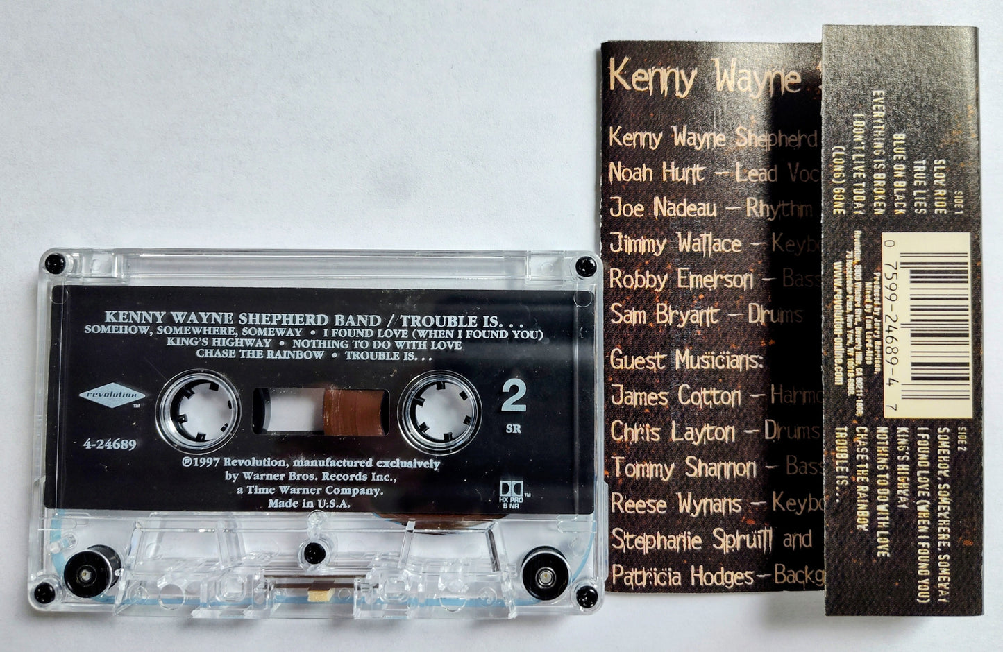 Kenny Wayne Shepherd Band - “Trouble Is…” - CASSETTE TAPE VG+/VG+