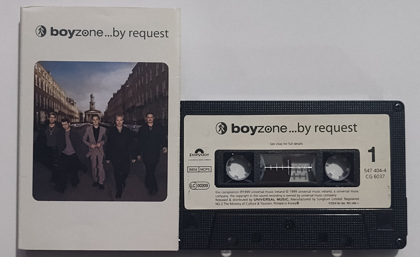 Boyzone - "...By Request" - CASSETTE TAPE (S. Korea; RARE) VG/VG+