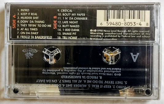 Big Snake - “Doin Da Thang” - CASSETTE TAPE NM/M (Sealed; crack in cover; tiny hole in cellophane on spine)