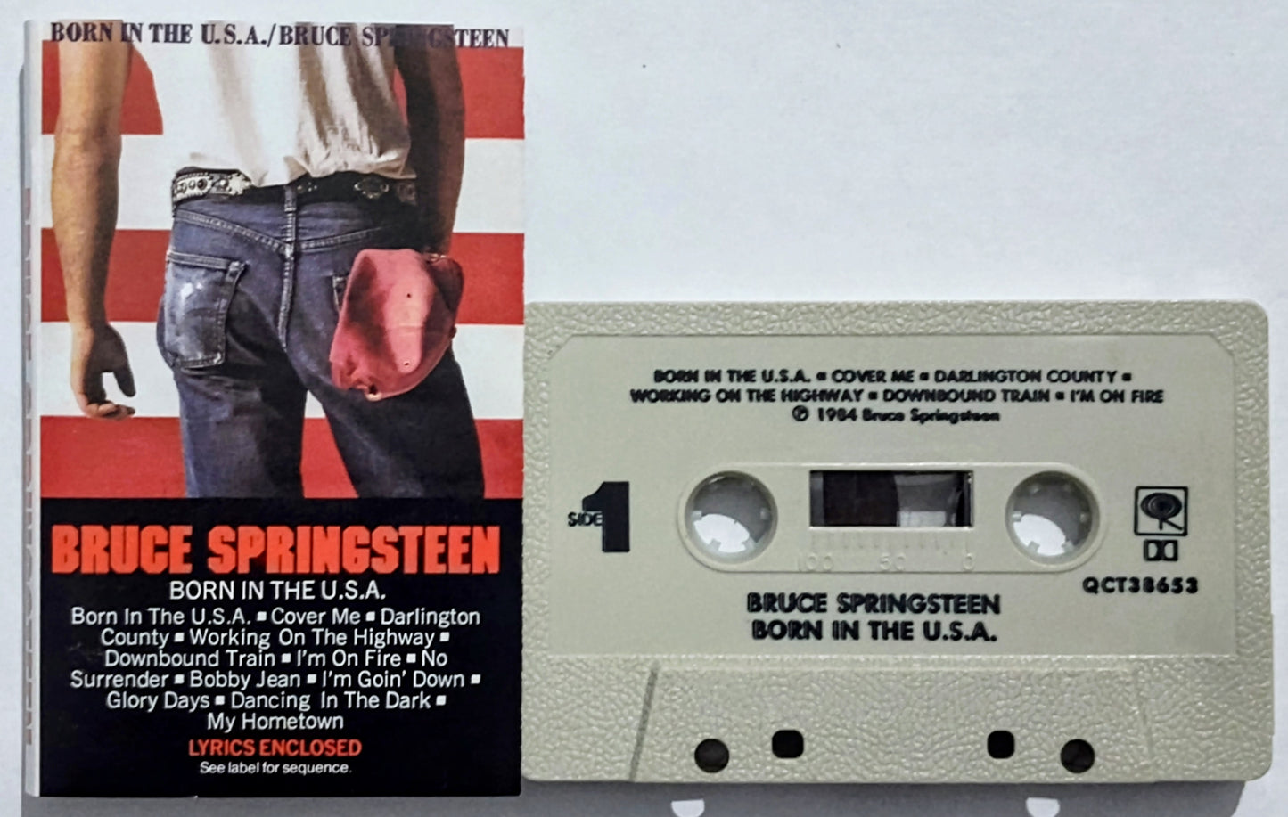 Bruce Springsteen - "Born In The USA" - CASSETTE TAPE VG+/VG+