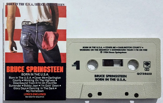 Bruce Springsteen - "Born In The USA" - CASSETTE TAPE VG+/VG+