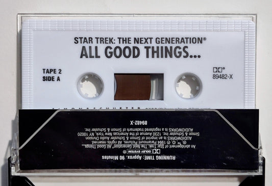 Star Trek TNG Audio Program - "All Good Things" - CASSETTE TAPE (2x) NM/NM