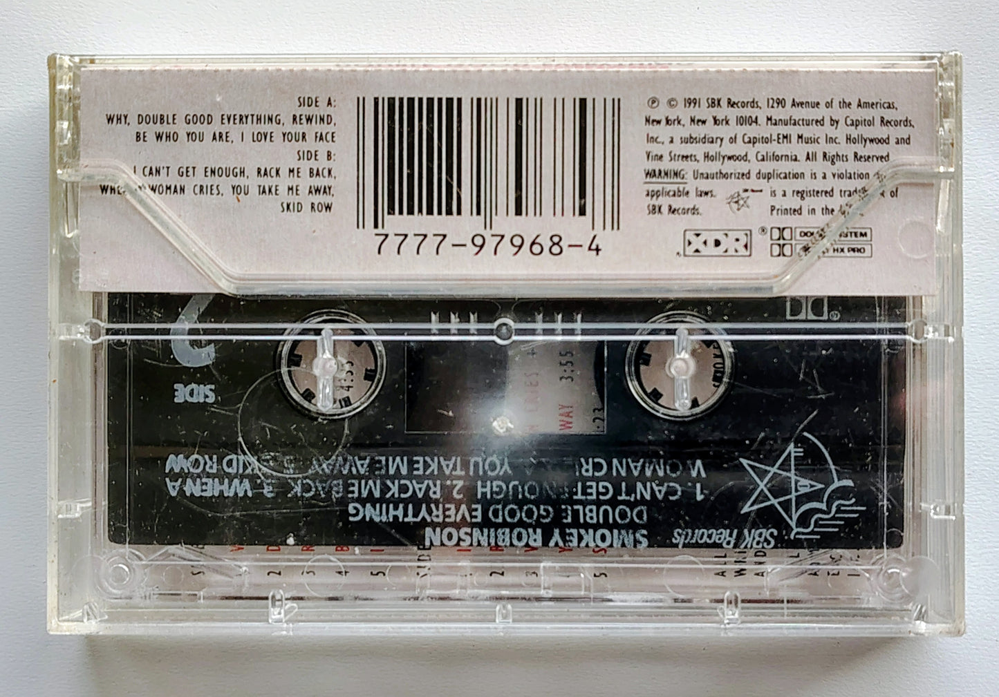 Smokey Robinson - “Double Good Everything” - CASSETTE TAPE M/M (Sealed with hype sticker)