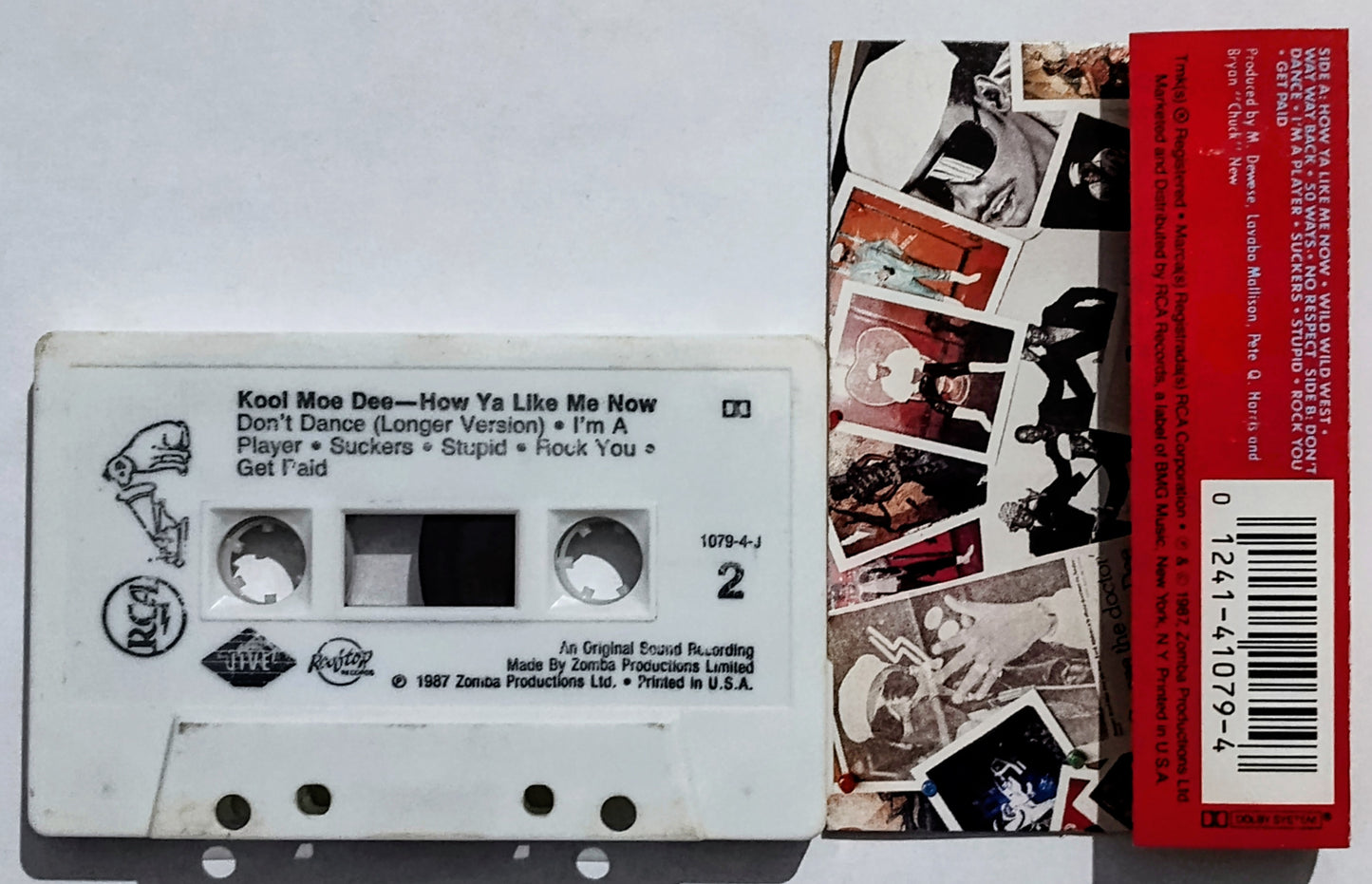 Kool Moe Dee - "How Ya Like Me Now" - CASSETTE TAPE VG+/VG