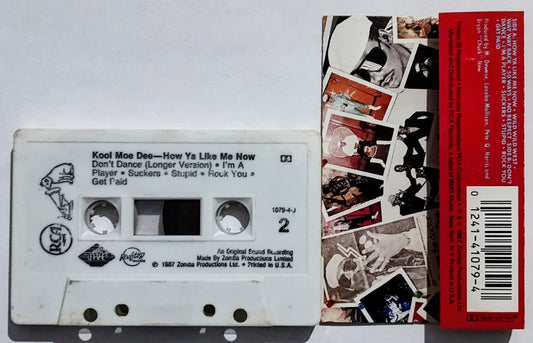 Kool Moe Dee - "How Ya Like Me Now" - CASSETTE TAPE VG+/VG
