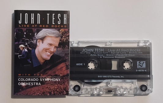 John Tesh - "Live At Red Rocks With The Colorado Symphony Orchestra" - CASSETTE TAPE VG+/VG+