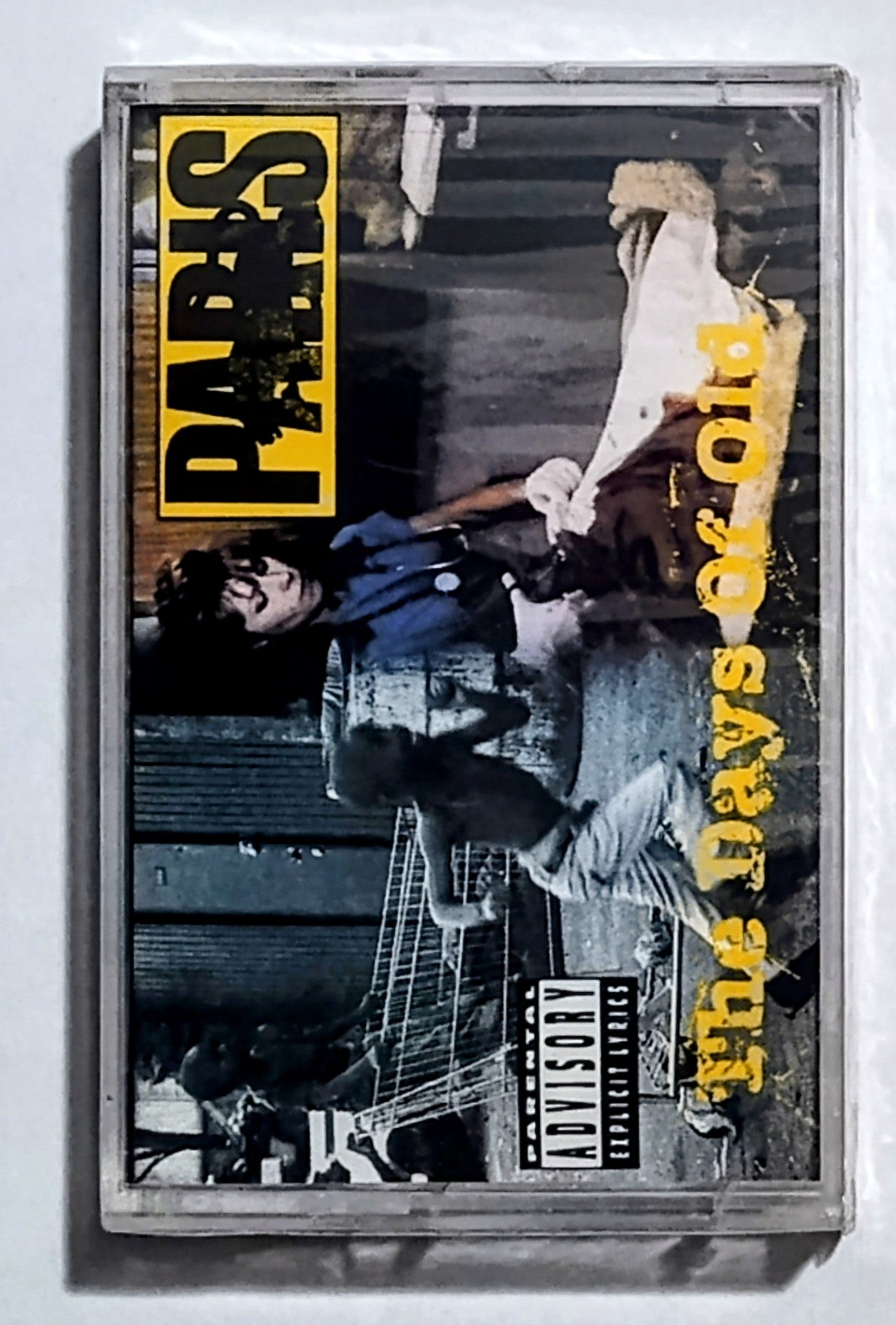 Paris - “The Days Of Old” - CASSETTE TAPE (Single) VG+/M (Sealed; large crack on back of case)