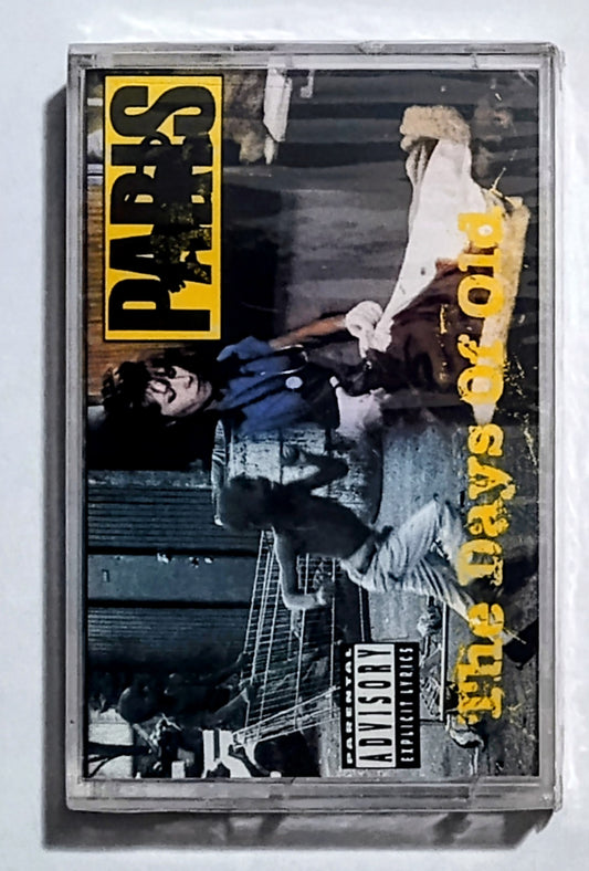 Paris - “The Days Of Old” - CASSETTE TAPE (Single) VG+/M (Sealed; large crack on back of case)
