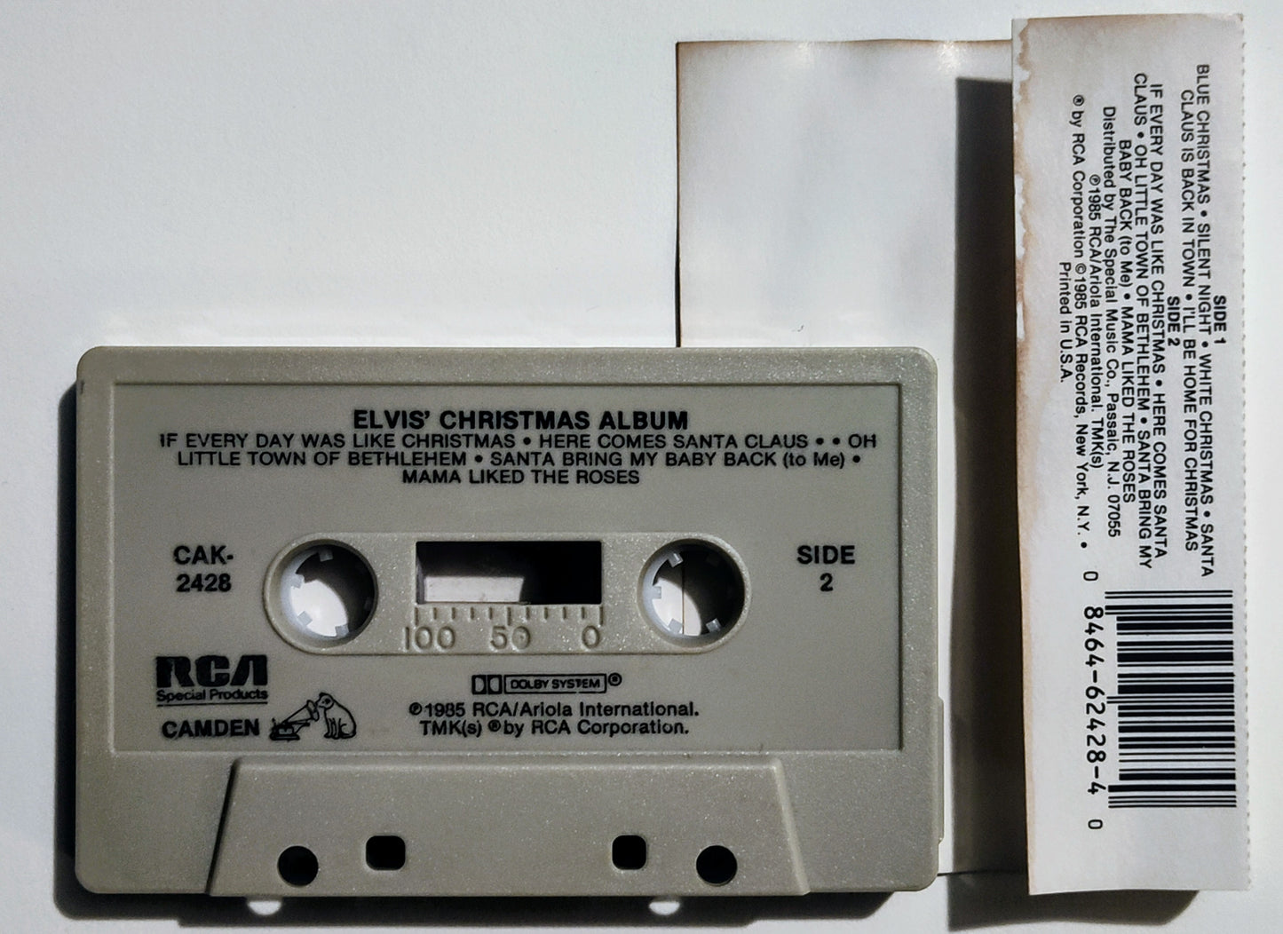 Elvis - "Christmas Album" - CASSETTE TAPE G+/VG+