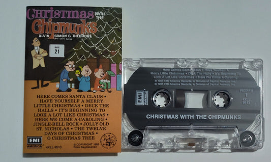 Chipmunks, The - "Christmas With The Chipmunks" - CASSETTE TAPE VG+/VG+
