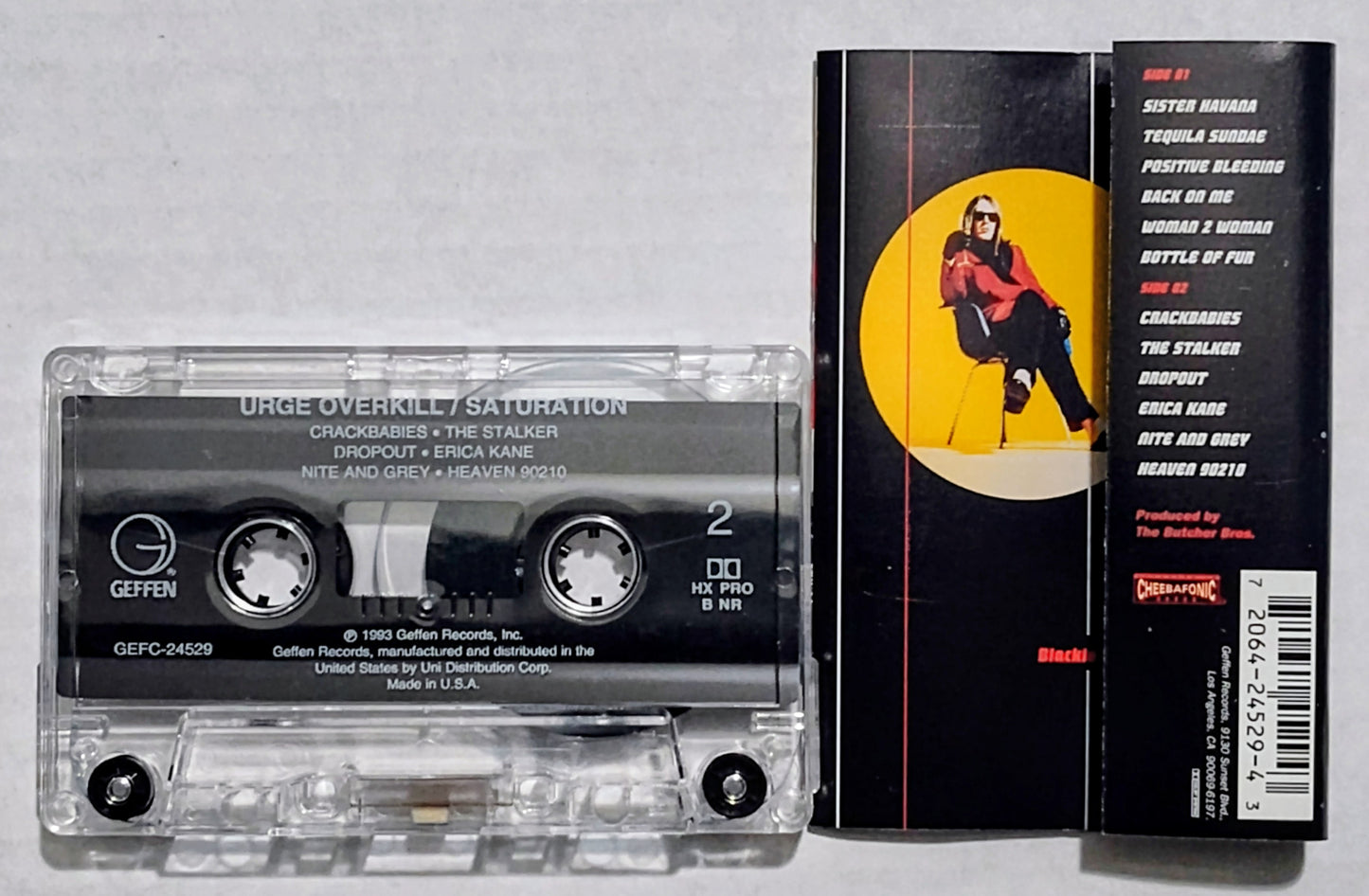 Urge Overkill - “Saturation” - CASSETTE TAPE NM/VG+