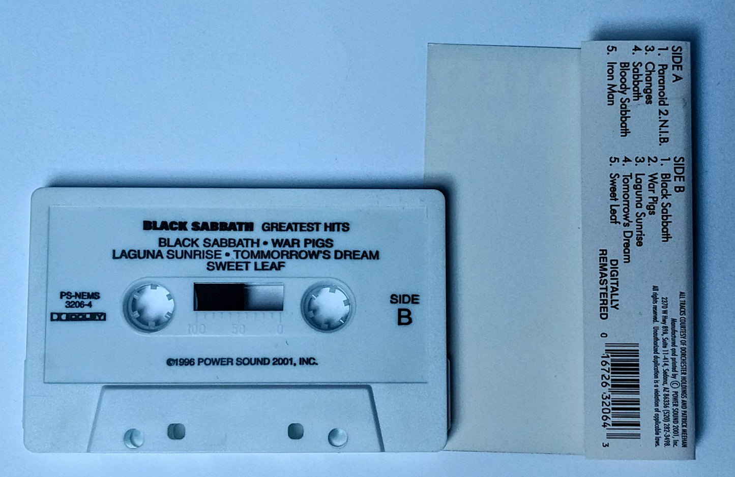 Black Sabbath - "Greatest Hits (Digitally Remastered)" - CASSETTE TAPE NM/NM