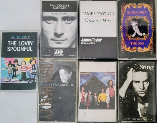 7-Tape Classic Rock Mini Batch (All Very Good overall) (Lot 5)