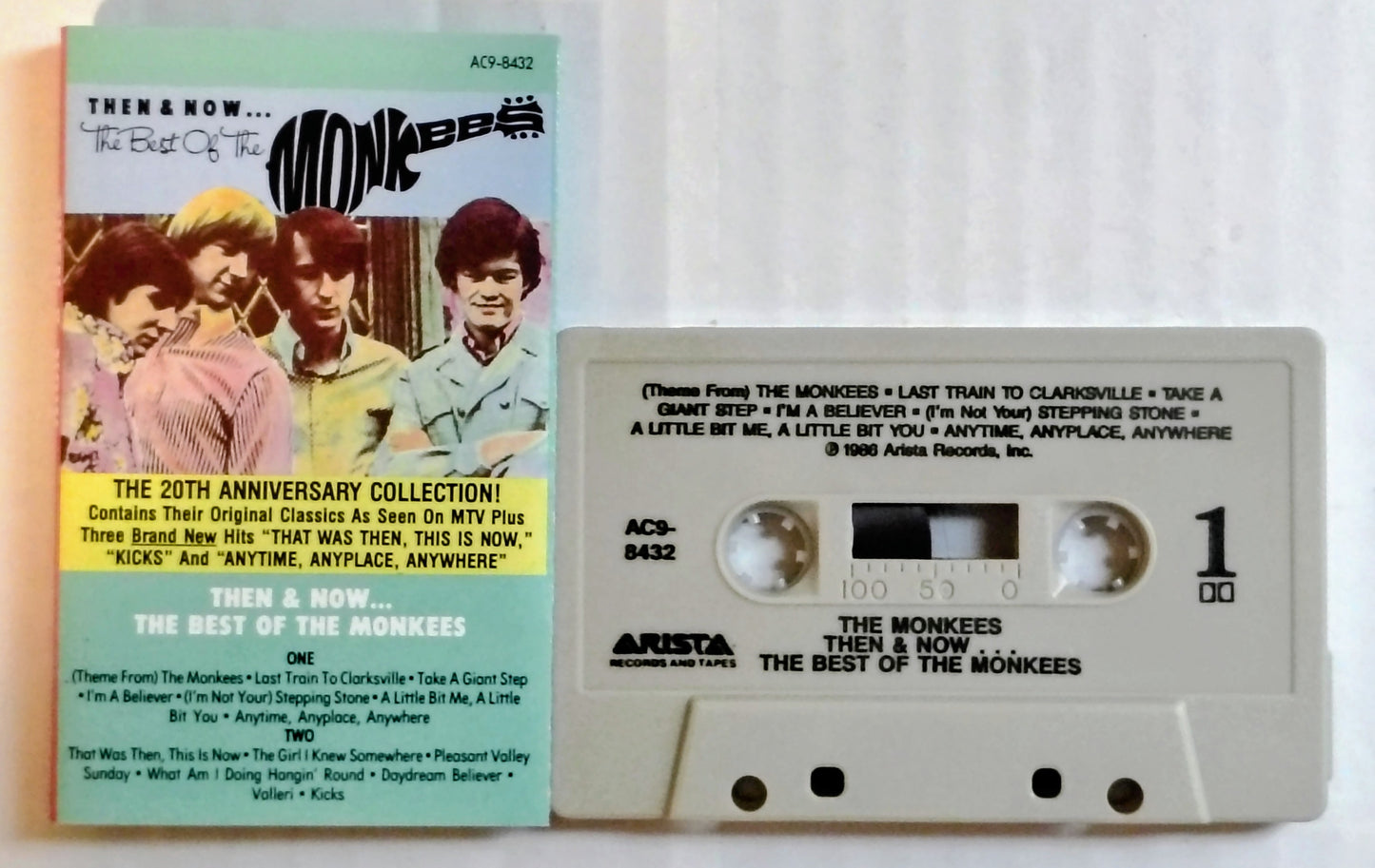 Monkees, The - “Then And Now: The Best Of The Monkees” - CASSETTE TAPE NM/NM