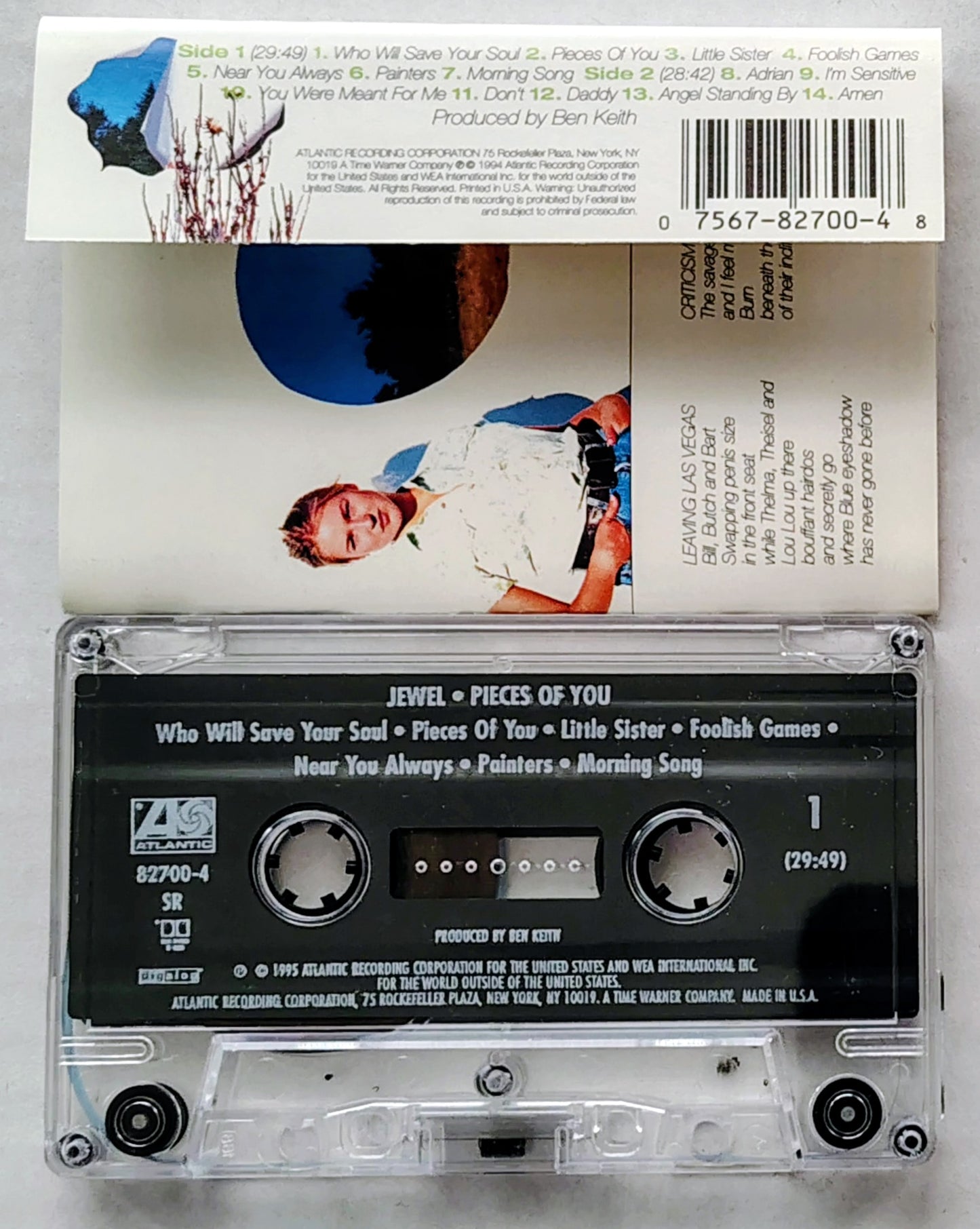 Jewel - "Pieces Of You" - CASSETTE TAPE VG+/VG+