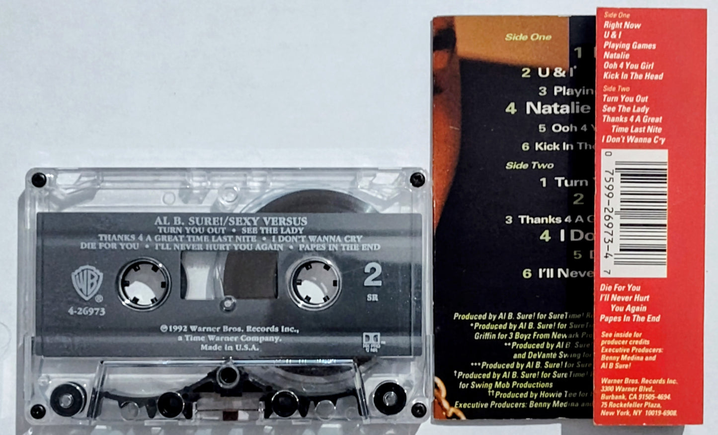 Al B. Sure - “Sexy Versus” - CASSETTE TAPE VG+/VG+