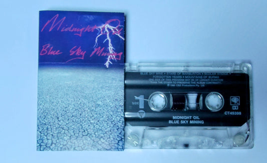 Midnight Oil - "Blue Sky Mining" - CASSETTE TAPE(DOLBY)VG+/VG+