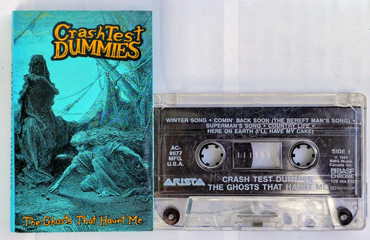 Crash Test Dummies - "The Ghosts That Haunt Me" - CASSETTE TAPE (Canada; clear shell) VG/VG *🚨*