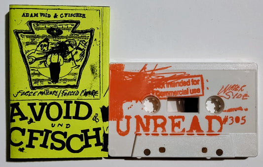 Adam Void & C. Fischer - "Force Majeure/Forced Manure" - INDIE CASSETTE TAPE (Cassette Week 2025 Release) M/M