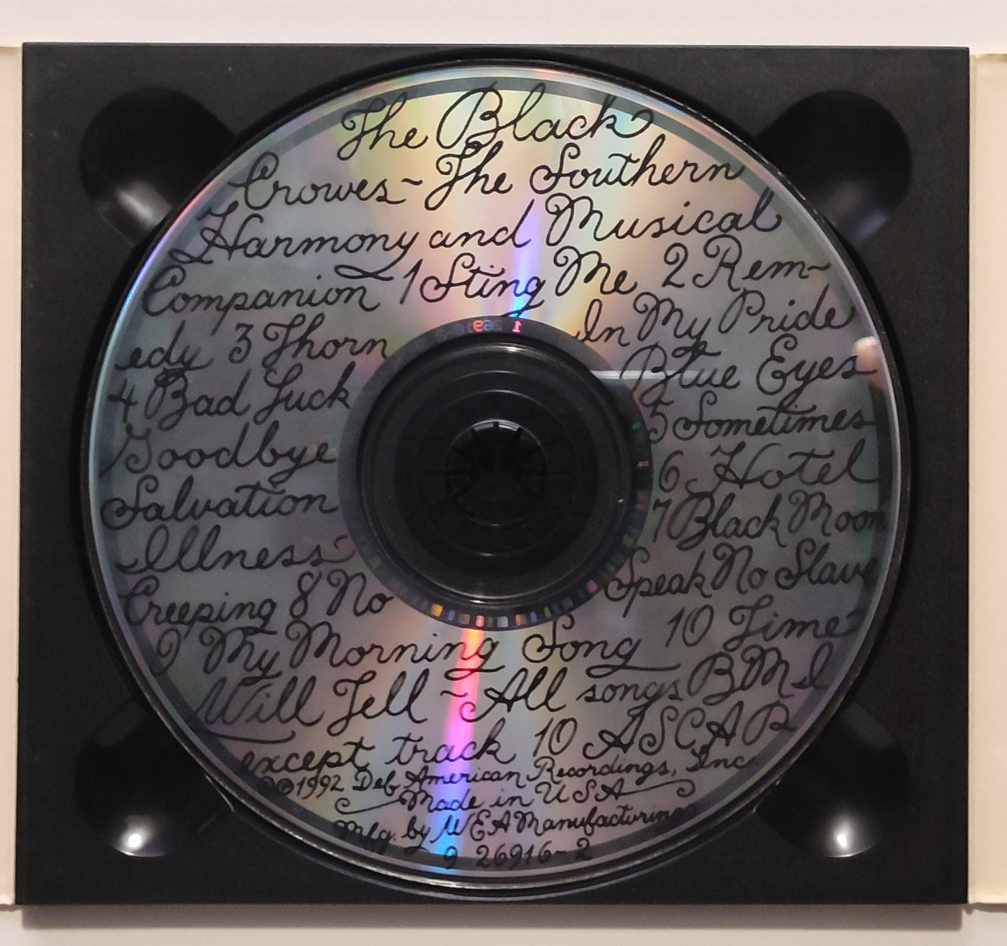 Black Crowes, The - "Southern Harmony And Musical Companion" - COMPACT DISC G+/G+