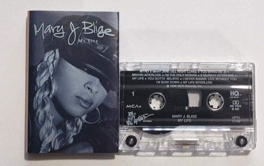 Mary J. Blige - "My Life" - CASSETTE TAPE (DOLBY HX PRO B NR) VG+/VG+