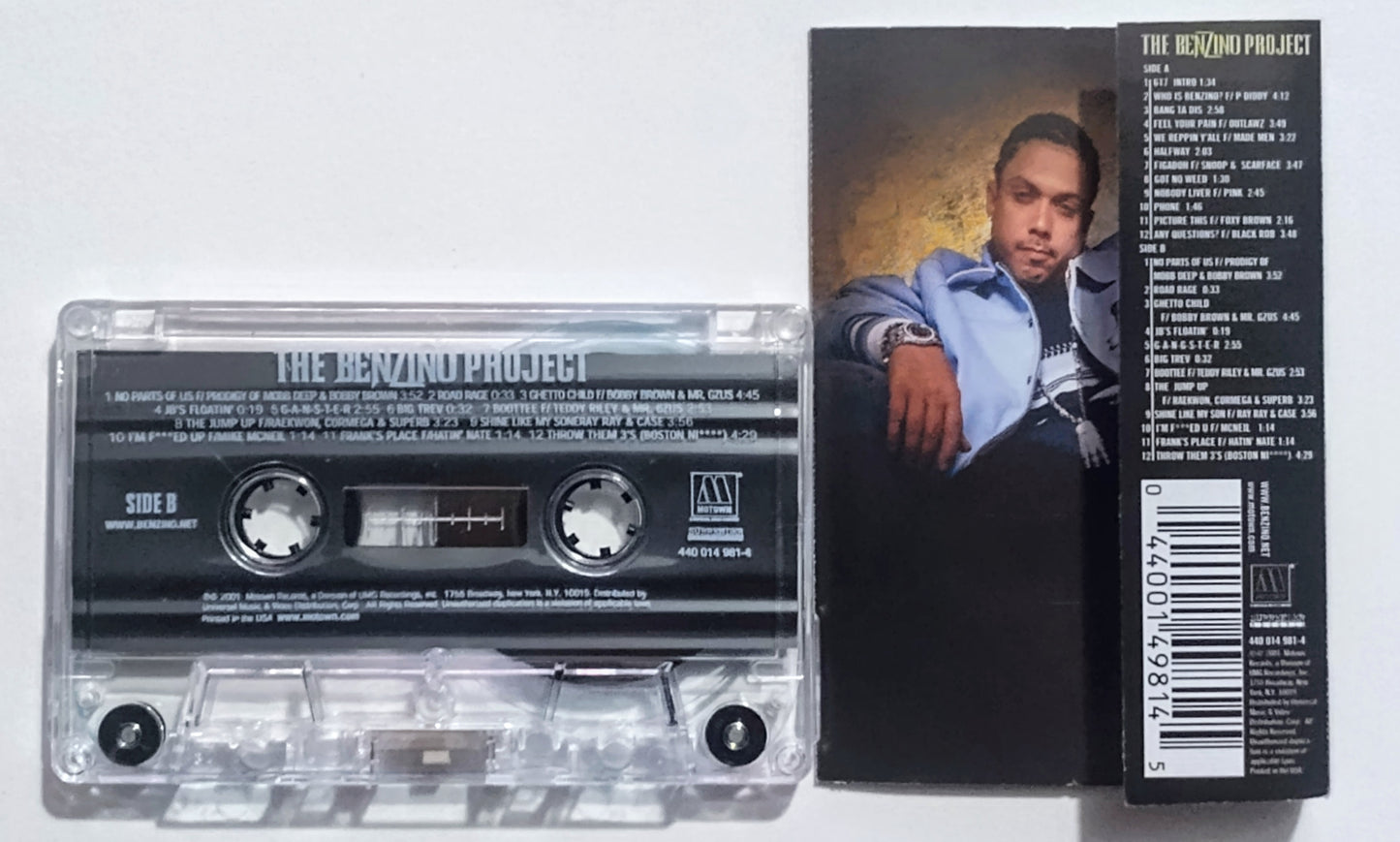 Benzino - "The Benzino Project" - CASSETTE TAPE VG+/VG+