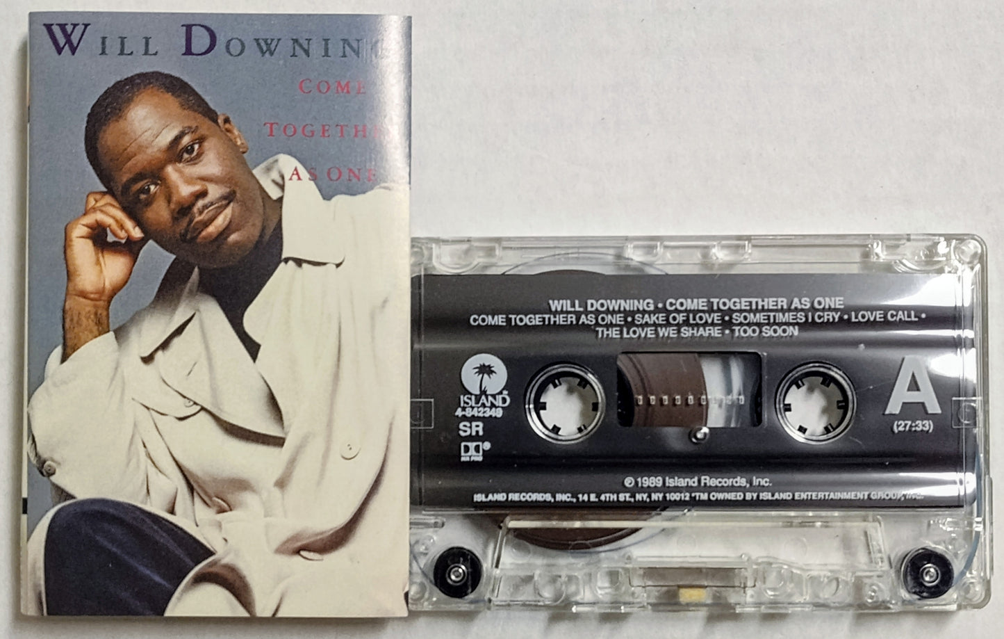 Will Downing - “Come Together As One” - CASSETTE TAPE VG+/VG+