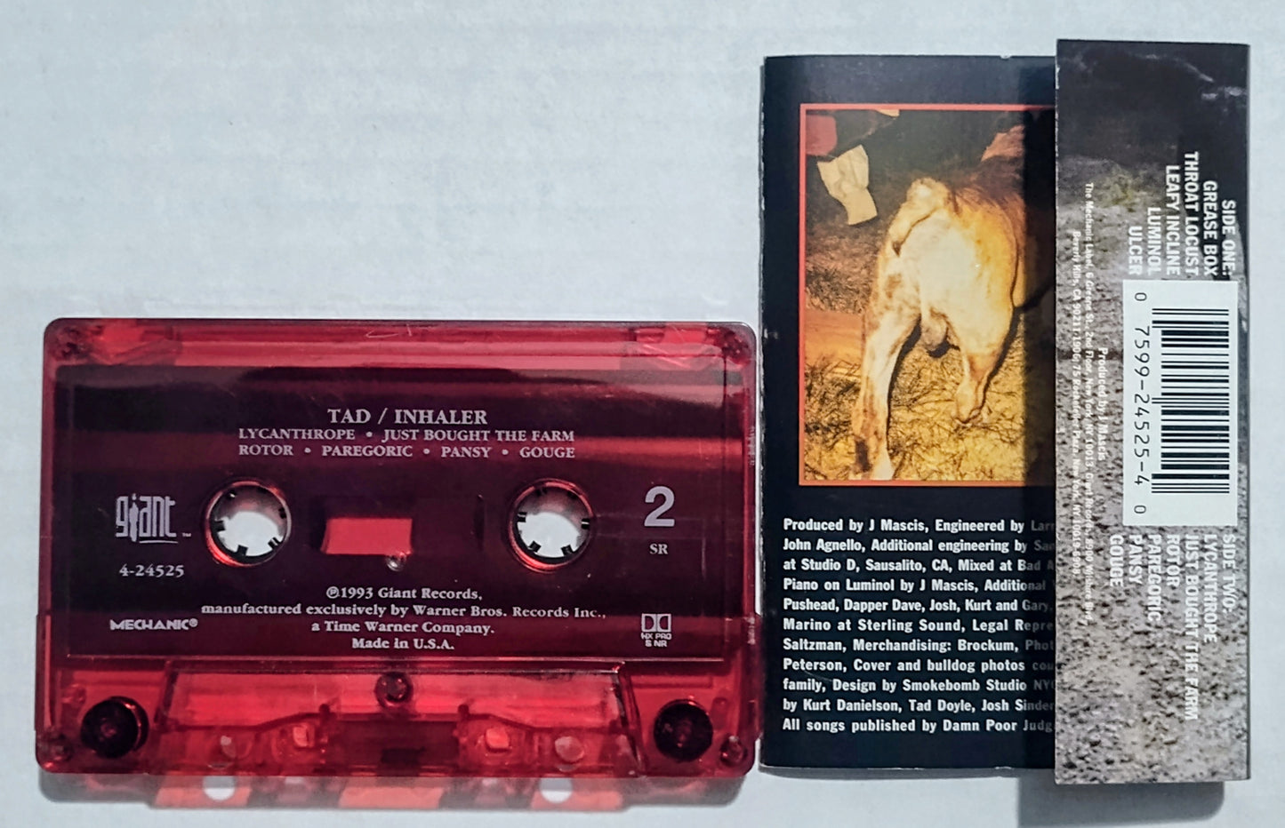 Tad - "Inhaler" - CASSETTE TAPE VG+/VG+