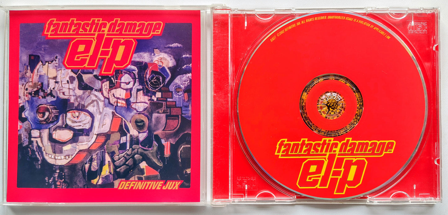 El-P - “Fantastic Damage” - INDIE COMPACT DISC Fair/G+ (Cover is a color printout; no booklet)
